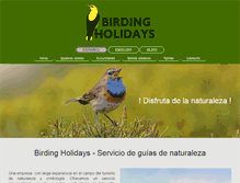 Tablet Screenshot of birding-holidays.com